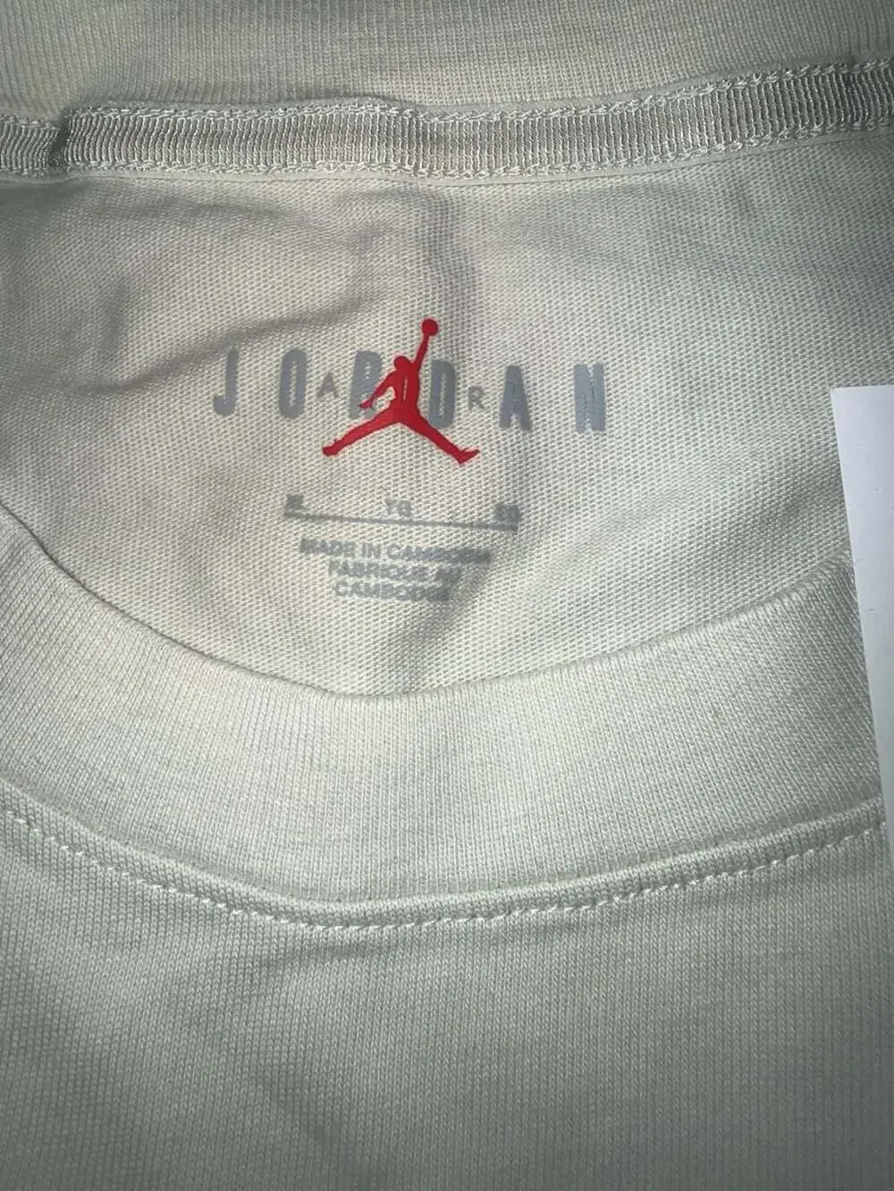 Air Jordan x Travis Scott Logo Tee Light Bone